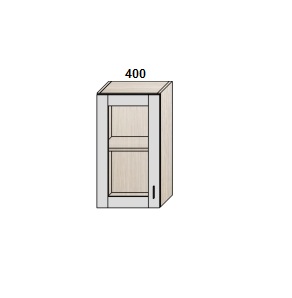 Шкаф 400 мм витрина